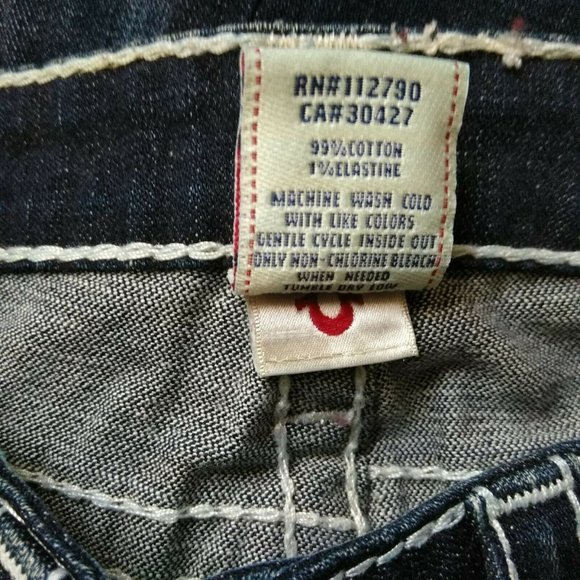 True Religion Gina Big T Stretch Jeans 25  L34 - Picture 4 of 11